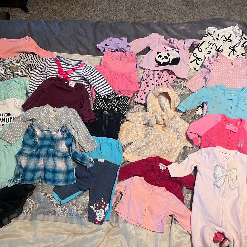 27 pc Assorted 12M Girl Clothing Bundle
